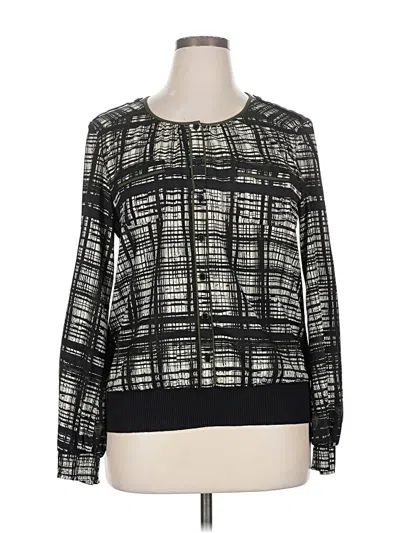 Pre-owned Eci Long Sleeve Blouse In Black