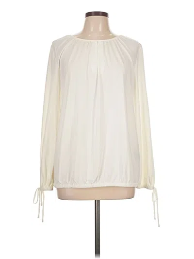 Pre-owned Eci Long Sleeve Blouse In Ivory