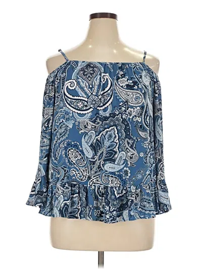 Pre-owned Eci Sleeveless Blouse In Blue