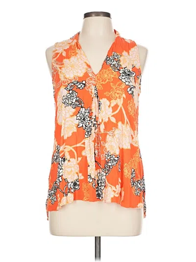 Pre-owned Eci Sleeveless Blouse In Orange