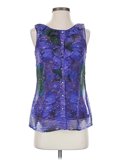 Pre-owned Eci Sleeveless Blouse In Purple
