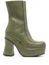 Eckhaus Latta Green Climax Boots In Green
