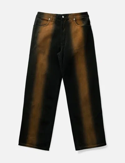 Eckhaus Latta Baggy Dyed Denim In Black