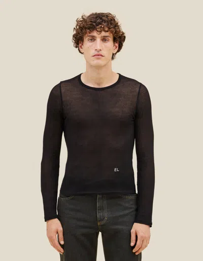 Eckhaus Latta Base Longsleeve In Black