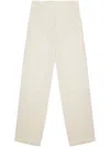 Eckhaus Latta Off-white Relaxed-fit Trousers In 中性色