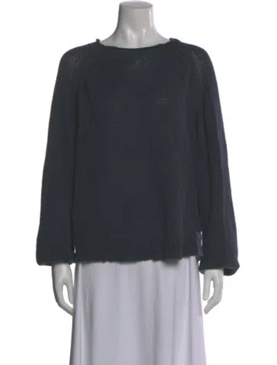 Pre-owned Eckhaus Latta Bateau Neckline Sweater In Gray