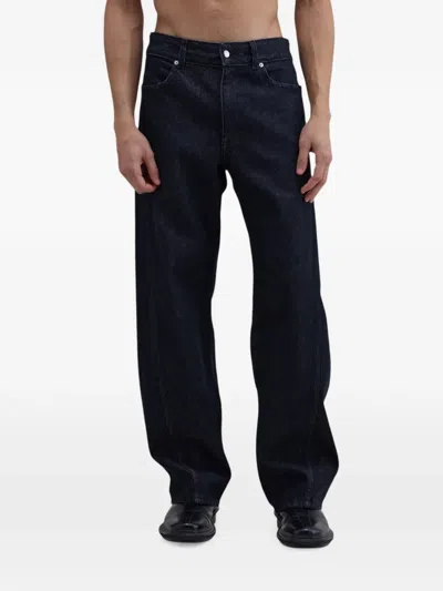 Eckhaus Latta Bend Bowed-leg Jeans In Black