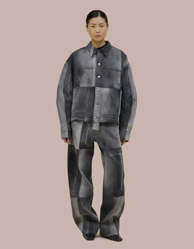 Eckhaus Latta Bend Jean In Gray