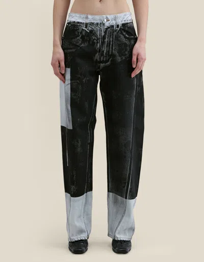 Eckhaus Latta Bend Jean In Black