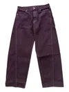 Eckhaus Latta Bend Seam-detail Jeans In Purple