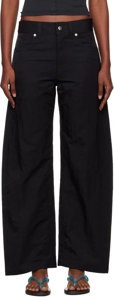 Eckhaus Latta Black Bend Trousers In Gray