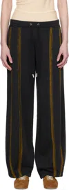 Eckhaus Latta Black 'el Sweatpant' Lounge Pants In Darkroom