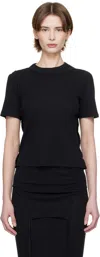 Eckhaus Latta Black Flip T-shirt In Asphalt