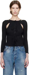 Eckhaus Latta Black Flip Top In Asphalt