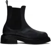 Eckhaus Latta Black Mike Chelsea Boots In Black