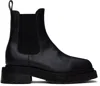 Eckhaus Latta Black Mike Chelsea Boots In Black/black