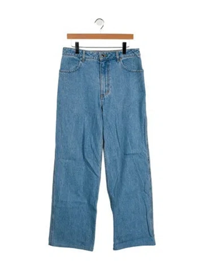 Pre-owned Eckhaus Latta Bootcut Jeans In Blue