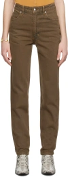 Eckhaus Latta Colour-block Denim Jeans In Silverback