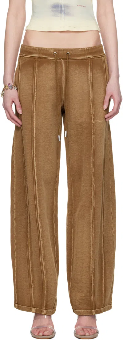 Eckhaus Latta Brown 'el Sweatpant' Lounge Pants In Bison