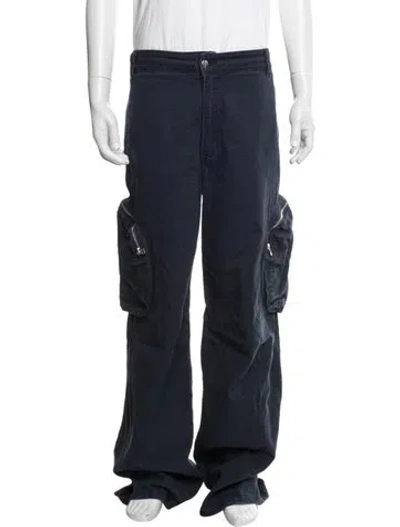 Pre-owned Eckhaus Latta Cargo Pants In Blue