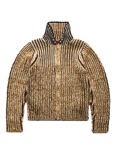 Eckhaus Latta Yellow Chalet Sweater In Spice