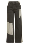 ECKHAUS LATTA ECKHAUS LATTA COLORBLOCK WIDE LEG JEANS