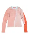 Eckhaus Latta Colour-block T-shirt In Orange