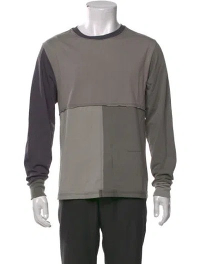 Pre-owned Eckhaus Latta Crew Neck Long Sleeve Sweatshirt W/ Tags In Gray