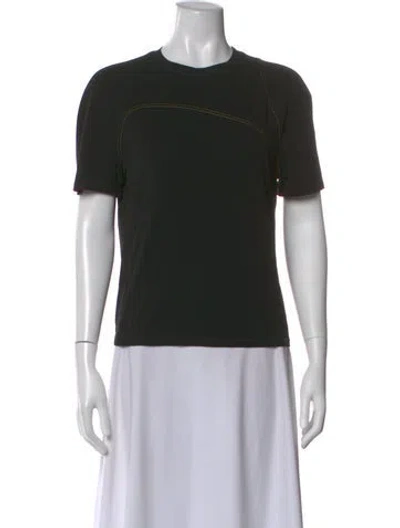 Pre-owned Eckhaus Latta Crew Neck Short Sleeve T-shirt In Black
