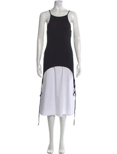 Pre-owned Eckhaus Latta Crew Neck Sleeveless Top In Black