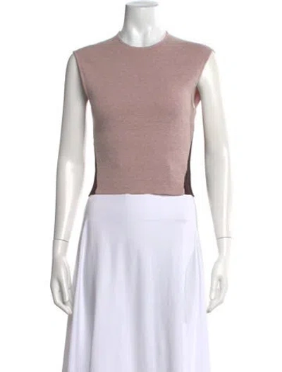 Pre-owned Eckhaus Latta Crew Neck Sleeveless Top In Pink