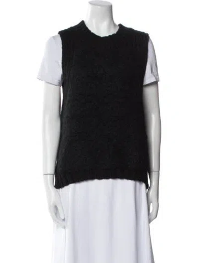 Pre-owned Eckhaus Latta Crew Neck Sweater In Black