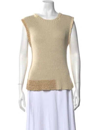 Pre-owned Eckhaus Latta Crew Neck Sweater In Neutral