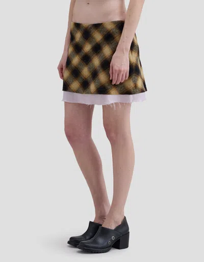 Eckhaus Latta Double Skirt In Brown