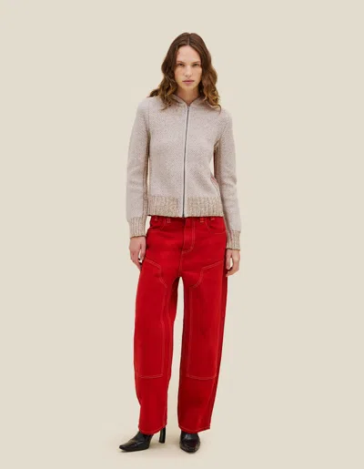 Eckhaus Latta Drift Hoodie In Neutral