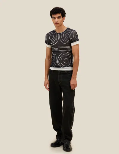 Eckhaus Latta Duet Tee In Black