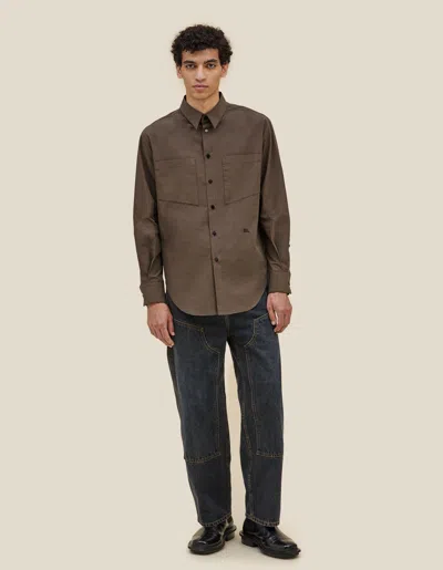 Eckhaus Latta El Buttondown In Brown