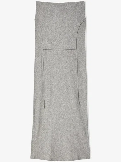 Eckhaus Latta Flip Maxi Skirt In Grey