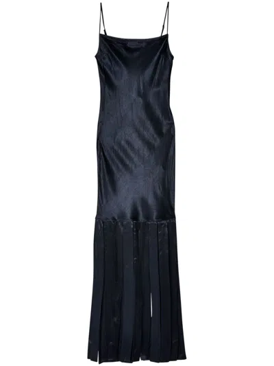 Eckhaus Latta Gloam Maxi Dress In Caviar