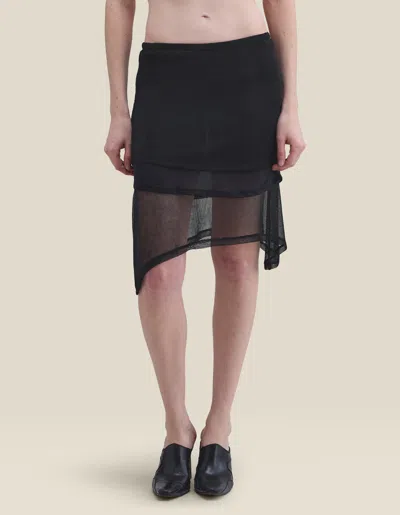 Eckhaus Latta Gossamer Skirt In Black