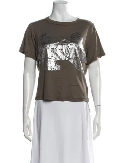 Pre-owned Eckhaus Latta Graphic Print Crew Neck T-shirt In Multicolor