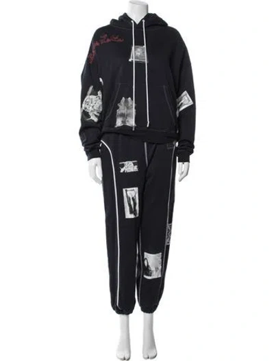 Pre-owned Eckhaus Latta Graphic Print Pantsuit In Blue