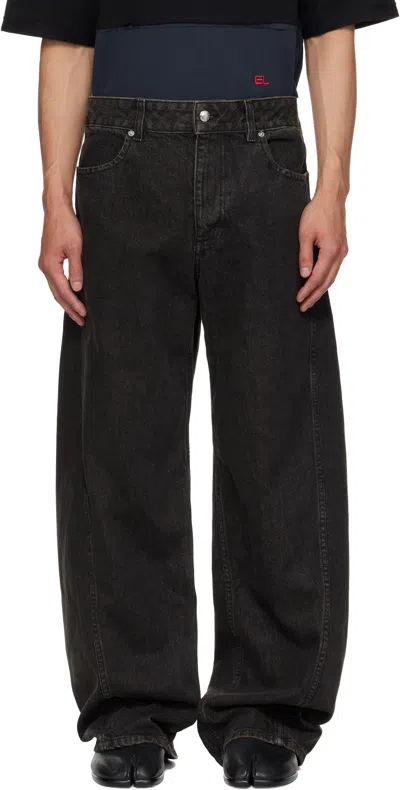 Eckhaus Latta Gray Bend Jeans