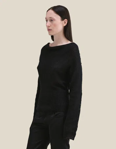 Eckhaus Latta Grid Sweater In Black