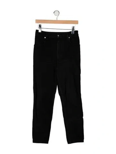 Pre-owned Eckhaus Latta High-rise Skinny Leg Jeans In Black