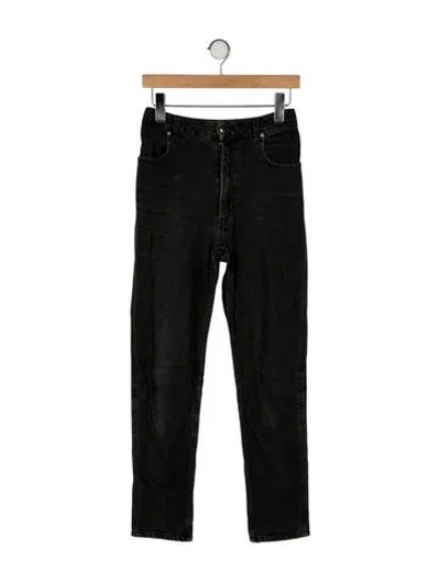 Pre-owned Eckhaus Latta High-rise Skinny Leg Jeans In Black