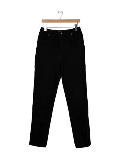 Pre-owned Eckhaus Latta High-rise Straight Leg Jeans In Black