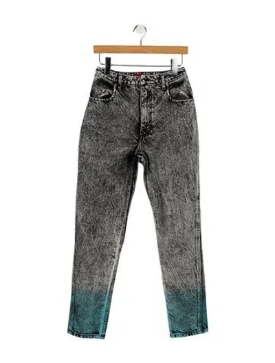 Pre-owned Eckhaus Latta High-rise Straight Leg Jeans In Multi