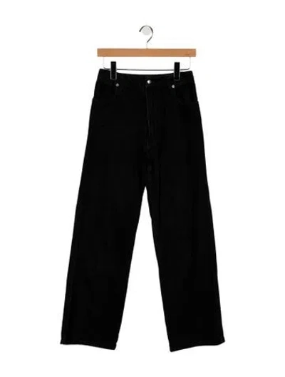 Pre-owned Eckhaus Latta High-rise Wide Leg Jeans In Black