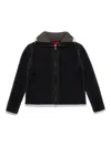 Eckhaus Latta Huddle Zip Sweater Blackbird In Black